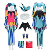 Helluva Boss Fizzarolli Cosplay Hazbin Hotel Costume Red Clown Suit with Headwear