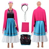 Mexican Folk Artist Dress Frida Kahlo Cosplay Costume Halloween Carnival Suit
