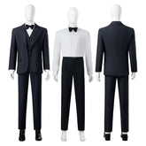 Joker Joaquin Phoenix Cosplay Costume Joker 2 Arthur Fleck Black Suit Halloween Outfit