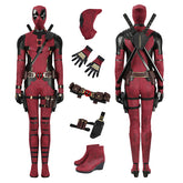 Lady Deadpool Cosplay Costume Deadpool 3 Red Suit Halloween Outfit