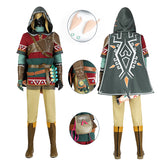 Link Hylian Tunic Suit The Legend of Zelda Tears of The Kingdom Cosplay Costume