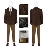 2023 Loki Season 2 Loki Cosplay Costume Tom Hiddleston Brown Coat Outfit Suit