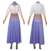 Lucy Gray Baird Cosplay The Hunger Games Costume Fancy Purple Dress Halloween Outfit