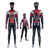 Miles Morales Evolved Suit Spider-Man 2 PS5 Cosplay Costumes Halloween Jumpsuit