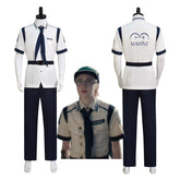 One Piece Coby Cosplay Costume Live Action Koby Marine Uniform Short Sleeve Version