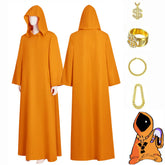 Orange Wizard Cloak Shadow Wizard Money Gang Orange Robe Halloween Costume ACcosplay