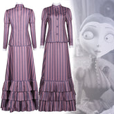 Corpse Bride Victoria Cosplay Costume Tim Burton's Corpse Bride Victoria Everglot Purple Dress