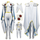X-Men 97 White Storm Cosplay Costume Ororo Munroe Storm Jumpsuit Cloak Suit