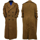 Doctor Who Cosplay Kids 10th Tenth Doctor Suede Trench Coat Children Halloween Costumes