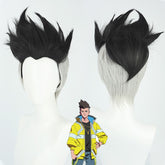 Cyberpunk Wigs Cyberpunk Edgerunners David Cosplay Boy Black Wig Halloweem Prop