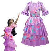Encanto Isabela Dress Isabela Cosplay Costume Princess Magical Outfits for Girls