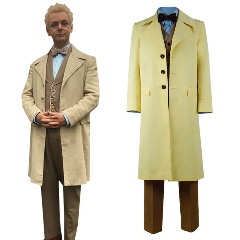 Good Omens Michael Sheen Coat Outfit Full Set Cosplay Costume Halloween 2019 - ACcosplay