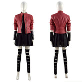 Scarlet Witch Red Jacket Avengers 2 Age of Ultron Wanda Maximoff Cosplay Costume