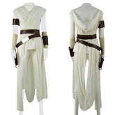 Star Wars The Rise Of Skywalker Rey Cosplay Costume White Outfit Full Set 2019 - ACcosplay