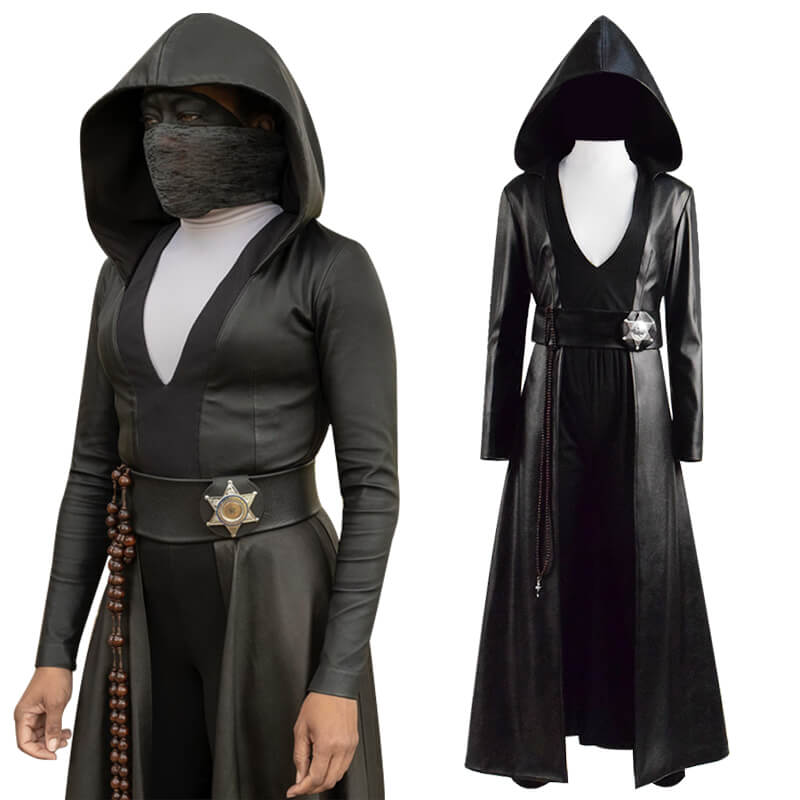 ACcosplay Watchmen Season 1 Angela Abar Cosplay Costume Men Black Halloween Outfit - ACcosplay