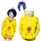 Wonder Egg Priority Ohto Ai Hoodie Pocket Flower Yellow Cute Hoodie Pullover