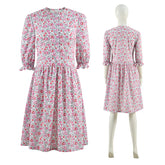 Beetlejuice Barbara Cosplay Costume Barbara Maitland Floral Dress