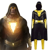 DC Black Adam Teth Theo-Adam Cosplay Costume Battle Suit Cape Full Set Outfit