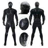 2023 The Boys Season 4 Black Noir Cosplay Costume Superhero Black Jumpsuit Bodysuit