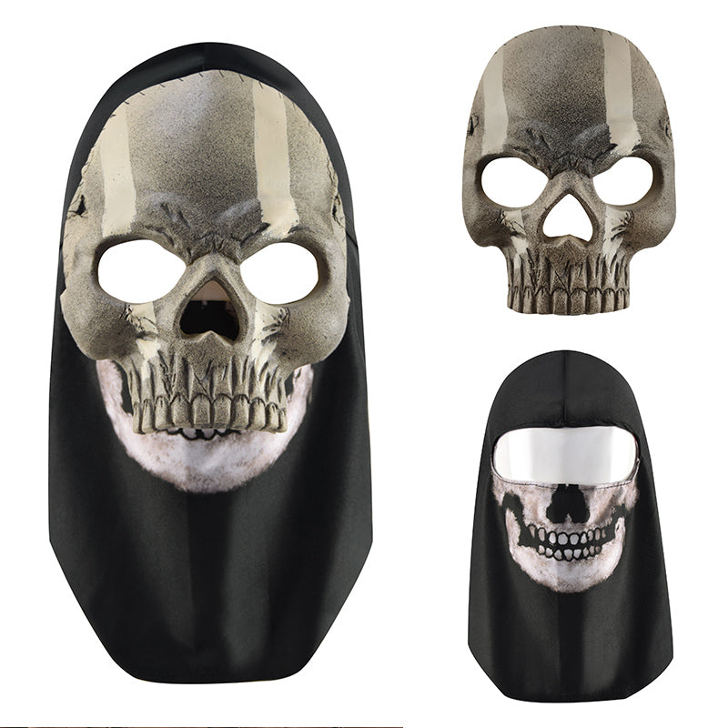 Unisex Horror Ghost Skull Mask ghost Call of Duty Latex Headgear