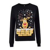 2022 Merry Christmas Sweatshirt Winter Elf Snow Sweatshirt Christmas New Year Party Costume