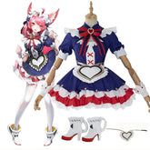 Game Arena of Valor Coffee Maid Dress Lovely Sexy Daji Dress Blue Maid Cosplay Costume