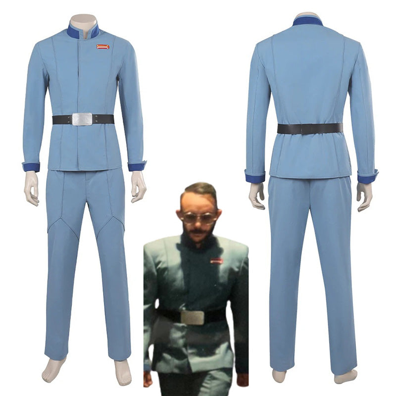 The Mandalorian Season 3 Dr. Pershing Cosplay Costume Star Wars Halloween Party Suit