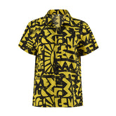 Eleven Stranger Things Costume Hawaiian Men Yellow Shirt