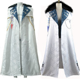 Genshin Impact Fatui Harbingers Cosplay Costumes Anime Japanese Suit Cloak Tartaglia Scarf