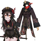 Game Genshin Impact Hu Tao Cosplay Costume Full Set Halloween Outfit