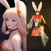 Honor of Kings Gongsun Li Costume Gameplay Rabbit Dress Chinese Dance Uniform