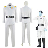 Star Wars Rebels Grand Admiral Thrawn Cosplay Costume White Soldier Uniform Halloween Carnival Suit