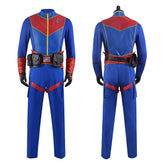 Henry Danger Costume Captain Man Cosplay Blue Uniform For Adult Men