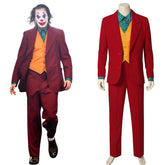 The Joker Clown Red Suit Outfit Uniform Cosplay Costume Men Halloween 2019 - ACcosplay