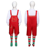 Kids Christmas Costume Christmas Elf Performance Outfit Halloween Party Suit