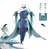 Genshin Impact Madame Ping Cosplay Costume Anime Streetward Rambler Dress Suit