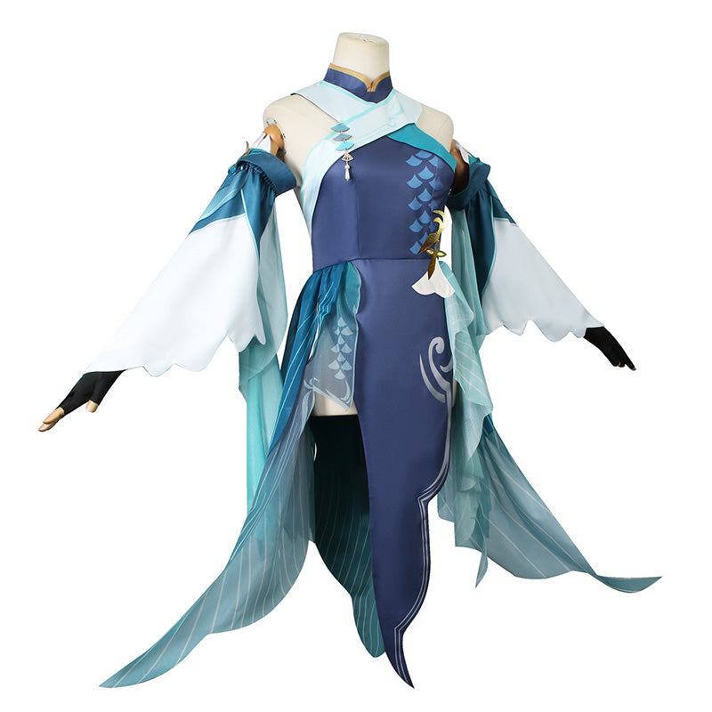 Genshin Impact Madame Ping Cosplay Costume Anime Streetward Rambler Dress Suit