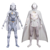2022 Moon Knight Kids Cosplay Costume Boys Marc Spector Jumpsuit Cloak Holloween Party Suit