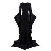 The Addams Family Morticia Costume Morticia Punk Gothic Dress Women Masquerade Party Evening Cosplay