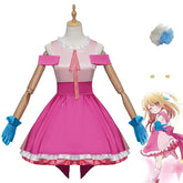 Oshi No Ko Ai Hoshino Daught Ruby Hoshino Cosplay Costume Anime Idol Pink Dress