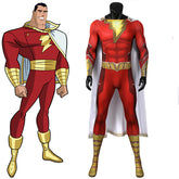 Shazam! Fury Of The Gods Billy Batson Cosplay Captain Thunder Costume Superman Jumpsuit