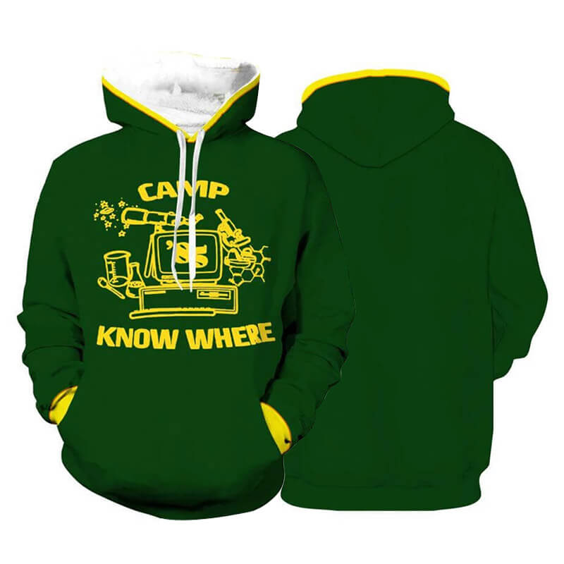 Stranger Things Hooded New Camp Know Where 3D Printed Hoodie Pullover Jacket - ACcosplay