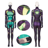 Game Valorant Agent Viper Cosplay Costume Supergirl Jumpsuit Halloween Carnival Suit