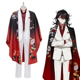 Virtual Youtuber Nijisanji Vox Akuma Cosplay Costume Vtuber Outfit Japanese Style Gallery Kimono White Suit