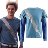 WandaVision Quicksilver Cosplay Costume Blue Flash Shirt ACcosplay
