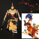 Genshin Impact Xiangling Cosplay Costume Game Mǎo Xiānglíng Dress Halloween Party Outfit