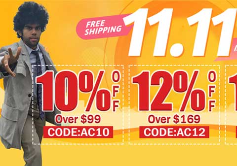 2020 ACcosplay Double Eleven Sale : Cheap Costumes Up To 15% Off