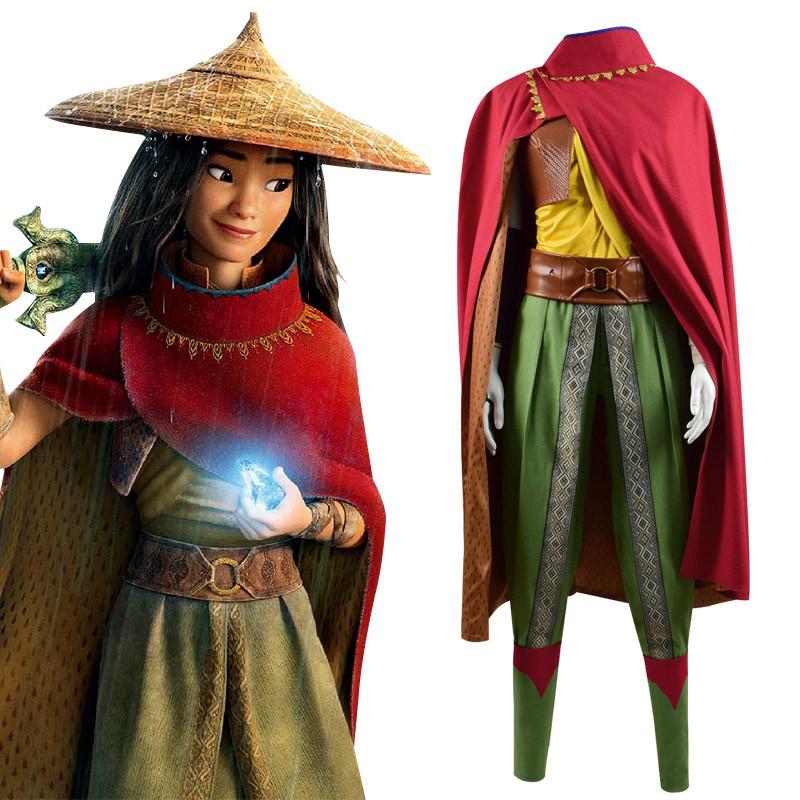 Disney Raya and the Last Dragon Costume Raya Adventure Cosplay Outfits ...