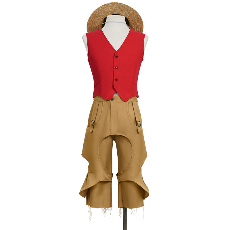 One Piece Live-Action Season 2 Luffy Cosplay Costume Halloween Carnival Suit ACcosplay