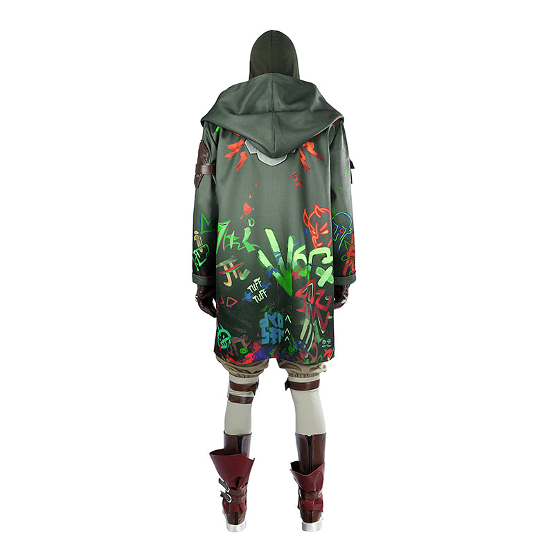Arcane Season 2 League of Legends LOL Ekko Cosplay Costume Halloween Outfit ACcosplay